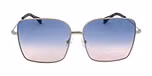 Silver / Light blue / pink lens