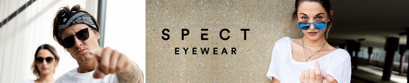 SPECT designer sunglassess desktop banner