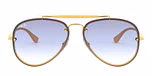 GOLD / gold / clear gradient light blue