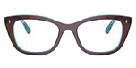 Brown On Transparent Blue