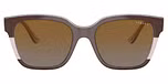 Brown/Transparent Rose Glitter / Grey Gradient Brown Polarized