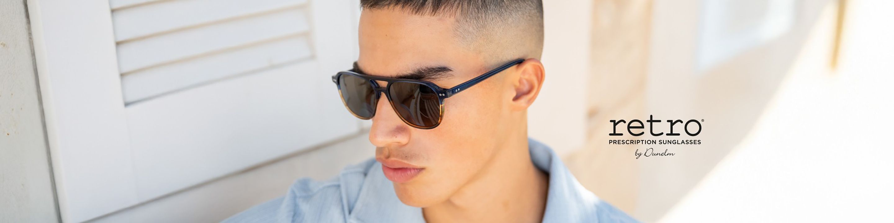 RETRO designer sunglassess desktop banner