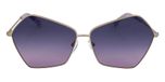 Gold / Gradient purple color UV400 protection lenses