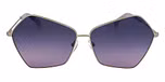 Gold / Gradient purple color UV400 protection lenses