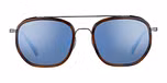 Shiny Gunmetal Brown Buffalo Acetate / Mineral Polarized 555nm Blue Cat 2 to 3