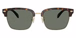 Light Gold/Dark Tortoise / Green Solid