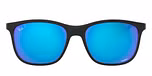 SAND BLACK / black / green mirror blue polarized