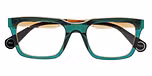 GREEN ON CARAMEL TRANSPARENT