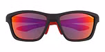 Matte Black Rubberised / Red with Polarized Red Mirror Lenses
