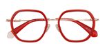 Crystal red / satin gold