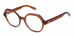 MILKY AMBER W/ PURPLE INNER