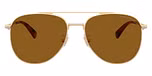 Satin Light Gold / Brown Solid Polarized