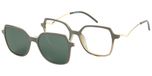 Grey with Green Clip-on