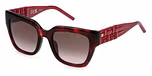 SHINY TRANSP.RED HAVANA / BROWN GRADIENT BROWN