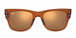 TRANSPARENT BROWN / brown / light brown mirror gold