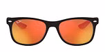 MATTE BLACK / black / brown mirror orange