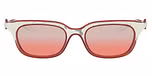 White barrelling red / Gradient mirror red
