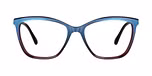 Blue, Iridescent / Burgundy, Purple