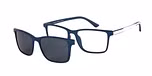 Blue / White with Grey Clip-on
