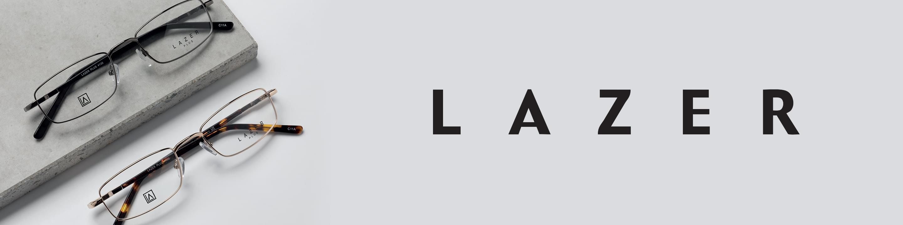 LAZER designer sunglassess Desktop banner