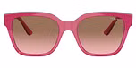 Cherry/Transparent Fuchsia Glitter / Pink Gradient Brown
