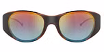 Rusty orange black / Green gradient brown mirror red