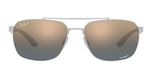 SILVER / silver / blue mir gold gradient polarized