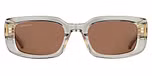 Shiny Transparent Taupe Grey / Mineral Polarized Drivers Cat 3 / Bio-Acetate