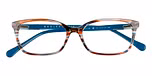 Gloss brown / blue horn & Blue