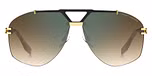 GOLD BLACK 2 / GREEN SHADED GREEN MIRROR