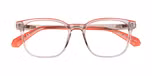 Crystal charcoal grey & coral