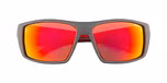 Matte grey crystal / Red / Red mirror (Cat 3)