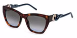SHINY DARK HAVANA / SMOKE GRADIENT BLUE