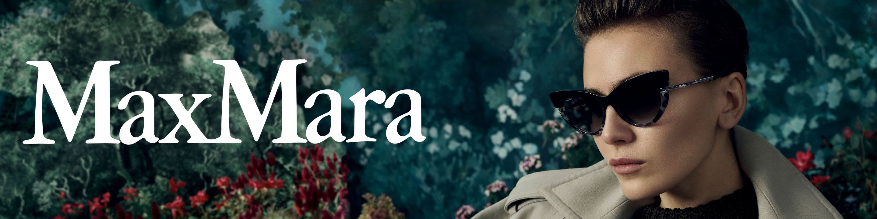 MaxMara designer sunglassess desktop banner