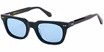 Black with Blue Lens