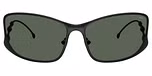 Powder matte black / Dark green
