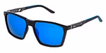 TOTAL SHINY BLACK / SMOKE/MIRROR BLUE / POLARIZED