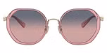 Transparent Pink / Plum Purple Scarlet Gradient