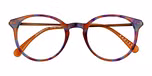 Gloss purple patterned tort / Matte bronze
 & gloss purple patterned tort 
