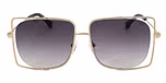 Gold / Gradient grey color UV400 protection lenses