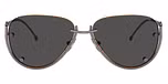 Shiny gunmetal / Dark grey