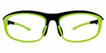 Shiny Black / Green / Green Rubber tip