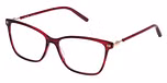 SHINY STRIPED BORDEAUX RED