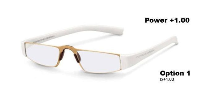 Porsche Design - P8801 Reading Glasses - Gold White