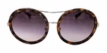 Brown marble / Matt silver / Gradient grey color UV400 protection lenses
