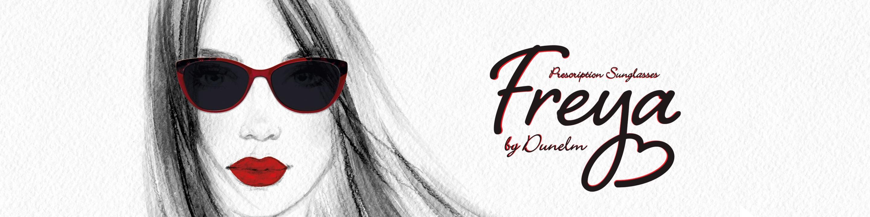 Freya designer sunglassess desktop banner