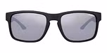 Matte black / 
Solid smoke with silver flash PC polarized