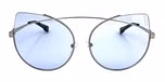 Matt silver / Light blue color UV400 protection lenses
