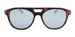 Tortoise+Crystal / Mirror effect grey color UV400 protection lenses