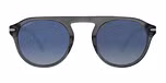 Shiny Transparent Grey / Bio-Acetate /  Blue Mineral Polarized Blue Gradient Cat 2 to 3